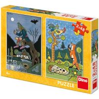 Dino Puzzle Josef Lada Pohádky 2 x 48 dílků - Poškozený obal Dino Puzzle Josef Lada Pohádky 2 x 48 dílků - Poškozený obal