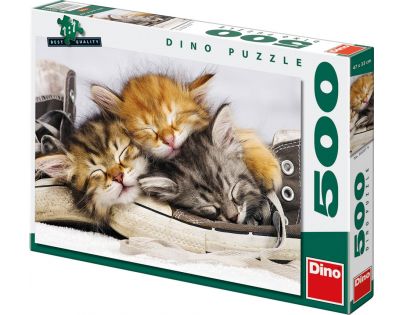 Dino Puzzle Kotě v botě 500 dílků