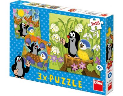 DINO 335035  - Krteček a ptáček  3x55D