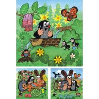 Dino Puzzle Krtek a zvířátka 3 x 55 dílků 2