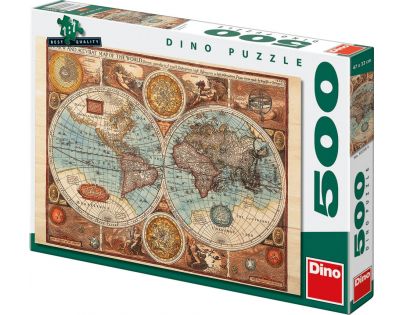 Dino Puzzle Mapa sveta z roku 1626