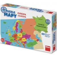 Dino Puzzle Mapa Európy 69 dielikov 3