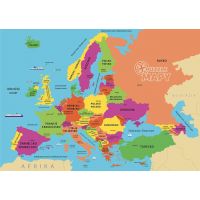 Dino Puzzle Mapa Európy 69 dielikov
