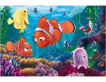 DINO 385061- Puzzle Nemo v mořské hlubině - 2 x 66 dílků (32,3 x 22 cm)
