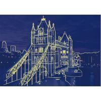 DINO Svítící 1000 dílků Tower Bridge Londýn 3