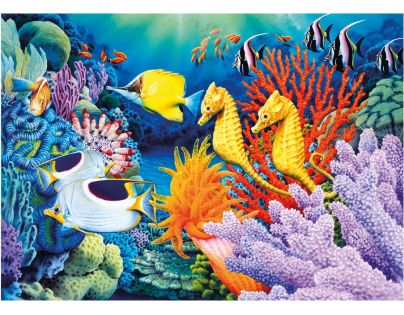 Dino Puzzle Neon Život pod morom 1000 dielikov