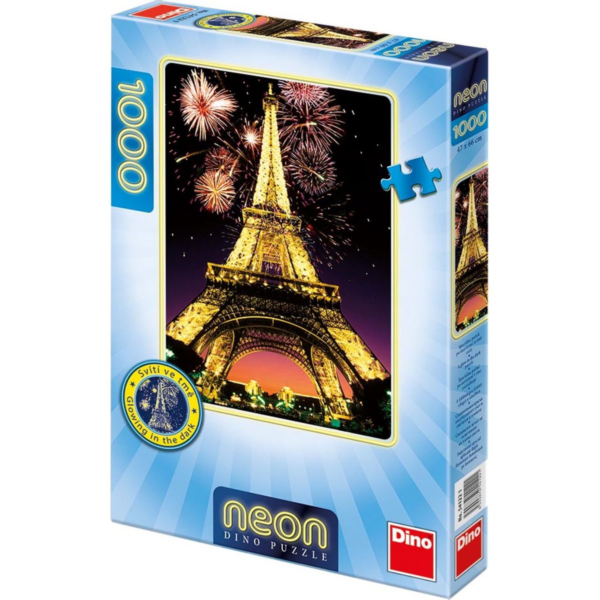Dino Nočná Eiffelovka 1000 dielov