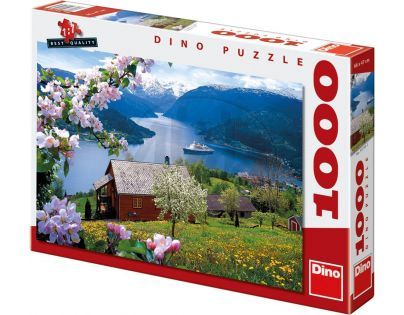 Dino Puzzle Norský fjord 1000 dílků