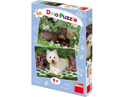 DINO 381469 Psí kamarádi 2x48 dílků