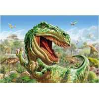 Dino Puzzle Súboj dinosaurov 2 x 48 dielikov 2