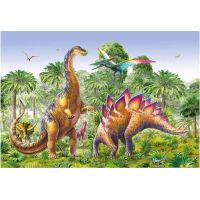 Dino Puzzle Súboj dinosaurov 2 x 48 dielikov 3
