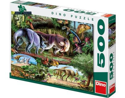 Dino Puzzle Země dinosaurů 500 dílků