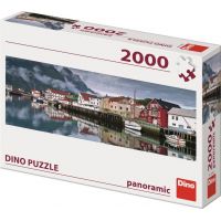 Dino Puzzle panoramic Rybárska dedina 2000 dielikov 2
