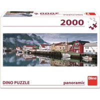 Dino Puzzle panoramic Rybárska dedina 2000 dielikov 3