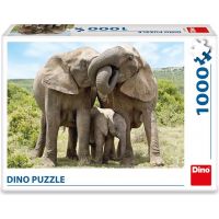 Dino Puzzle Slonia rodina 1000 dielikov 3