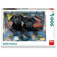 Dino Puzzle Šteňatá v kufri 500 dielikov 3