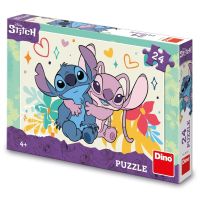 Dino Stitch a Angel puzzle 24 dielikov FSC