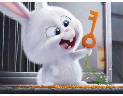 Dino Tajný život mazlíčků Dřevěné kostky 12ks
