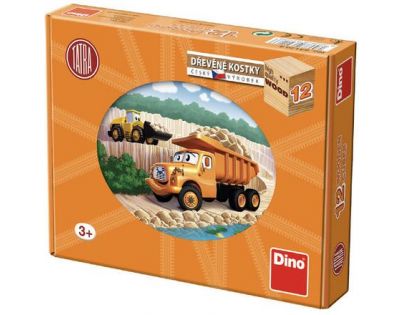 Dino drevené kocky Tatra 12 kociek