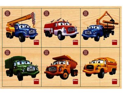 Dino Puzzle drevené Tatra 6 x 4 dieliky