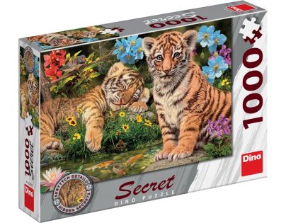 Dino Puzzle Secret collection Mláďatá tigrov 1000 dielikov