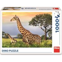 Dino Puzzle Žirafia rodina 1000 dielikov 3