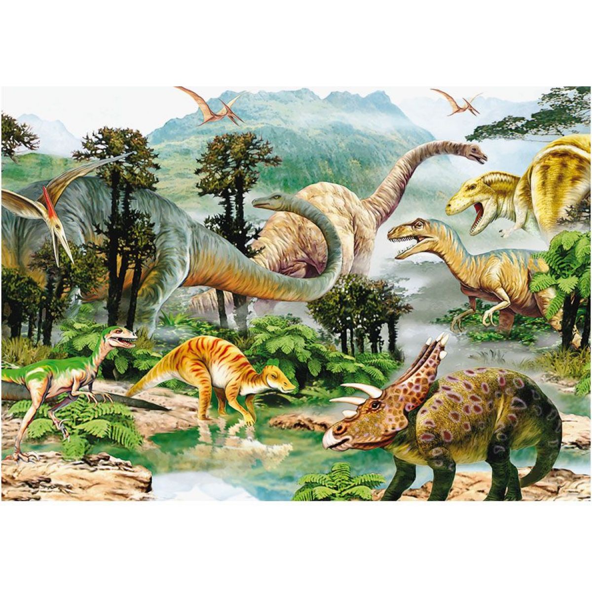 Dino Život dinosaurov Puzzle 100 XL dielikov