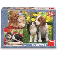 Dino Puzzle Zvierací kamaráti 3 x 55 dielikov 5