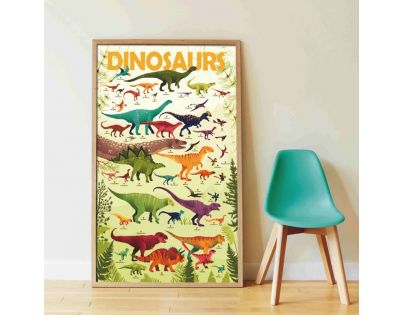 Poppik Samolepkový plagát vzdelávací Dinosaury