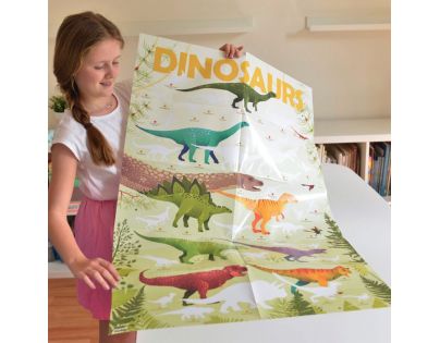 Poppik Samolepkový plagát vzdelávací Dinosaury