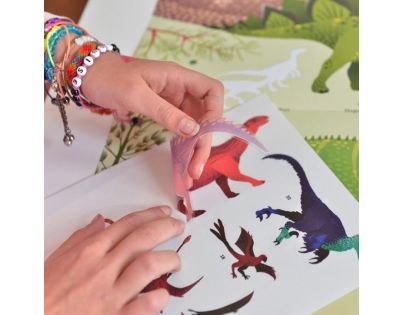 Poppik Samolepkový plagát vzdelávací Dinosaury