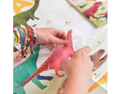 Poppik Samolepkový plagát vzdelávací Dinosaury