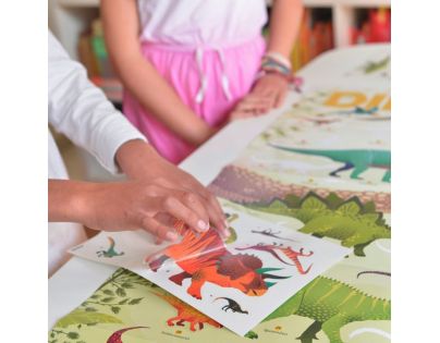 Poppik Samolepkový plagát vzdelávací Dinosaury