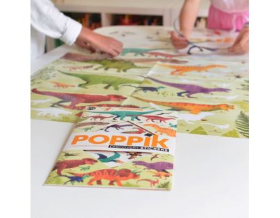 Poppik Samolepkový plagát vzdelávací Dinosaury