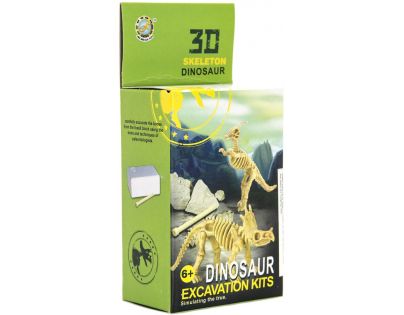 Dinosaurus 3D skládačka zkamenělina v krabičce