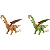 Rappa Dinosaurus chodí a kladie vajcia so zvukom zelený 3
