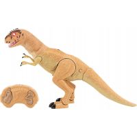 Dinosaurus chodiace IC velociraptor 50 cm so zvukmi a svetlami oranžový 2