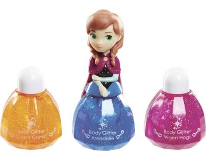 Disney Frozen Little Kingdom Make up pro princezny - Anna a třpytky na tělo