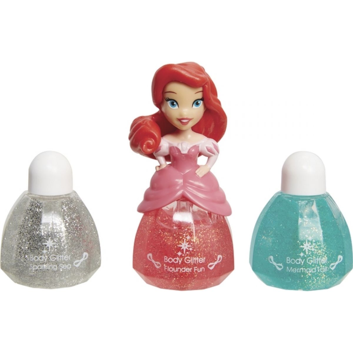Disney Princess Little Kingdom Make up pro princezny 2 Ariel a třpytky na tělo