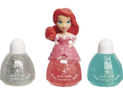 Disney Princess Little Kingdom Make up pro princezny 2 Ariel a třpytky na tělo