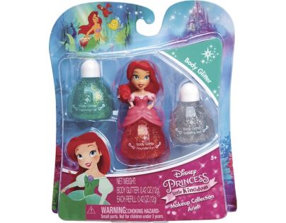 Disney Princess Little Kingdom Make up pro princezny 2 Ariel a třpytky na tělo
