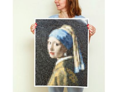 Poppik Samolepkový plagát Dievča s perlovými náušnicami