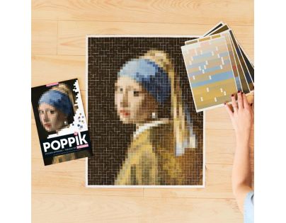 Poppik Samolepkový plagát Dievča s perlovými náušnicami