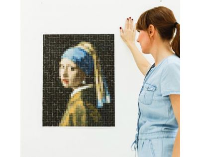 Poppik Samolepkový plagát Dievča s perlovými náušnicami