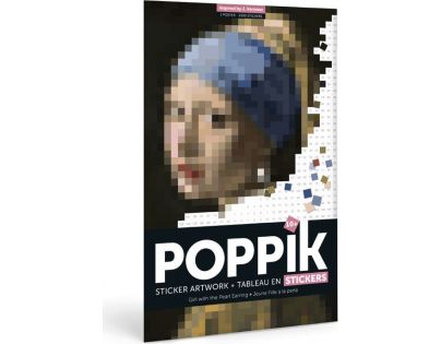 Poppik Samolepkový plagát Dievča s perlovými náušnicami