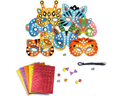 Djeco Diy Masky Zvieratá Z Džungle