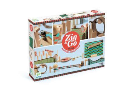 Djeco Drevená dráha Zig Go 48 dielikov
