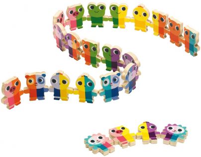 Djeco Drevené domino 3D