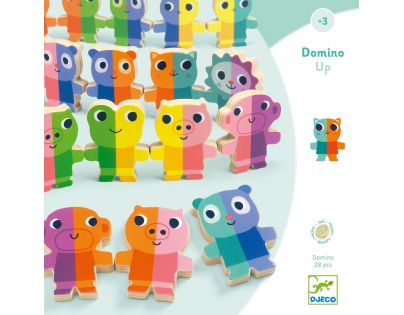 Djeco Drevené domino 3D