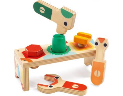 Djeco Drevený stôl pre malých kutilov